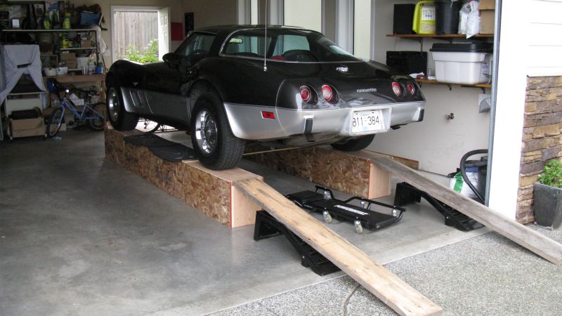 Corvette C3 Ramps Build Home Made Car - Diy Car Lift Stands